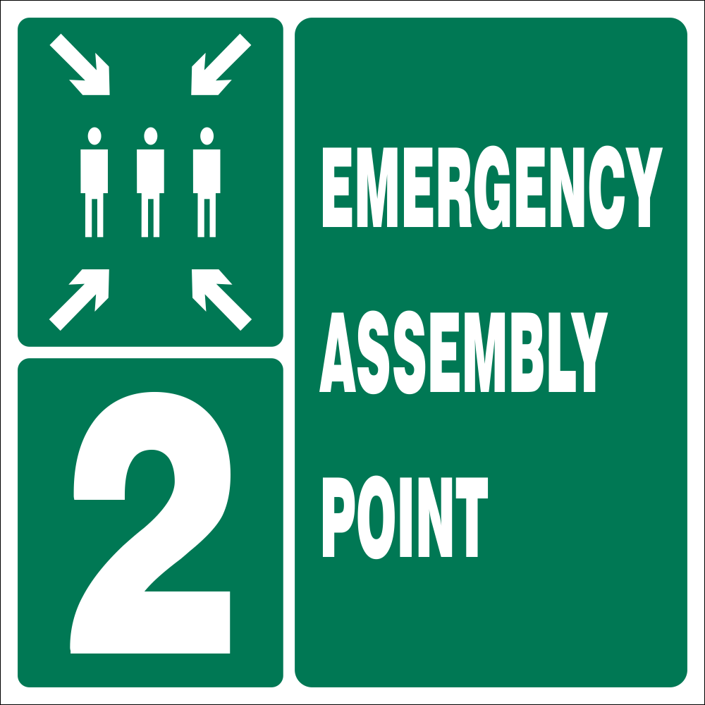 Emergency Assembly Point Safety Sign Ga 26 2 Safety Sign Online