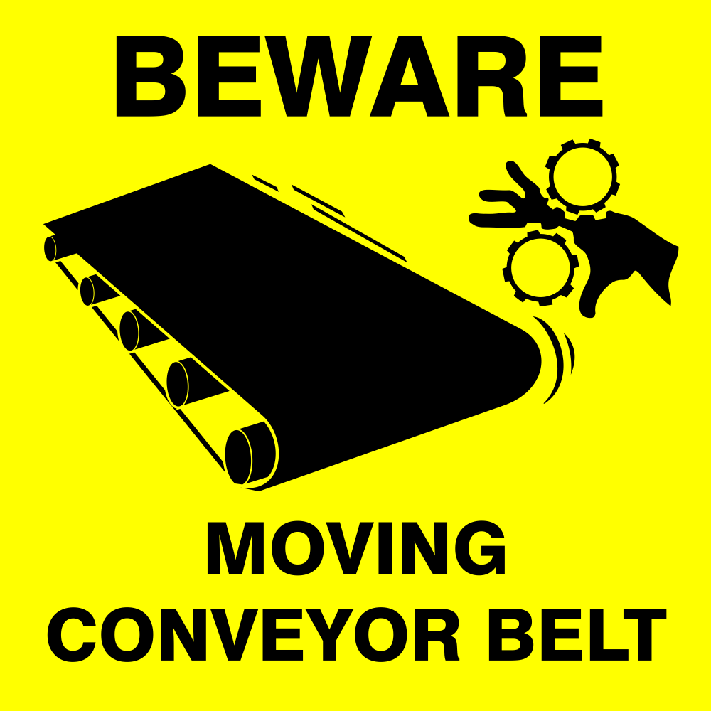 Belt clearance conveyor safety