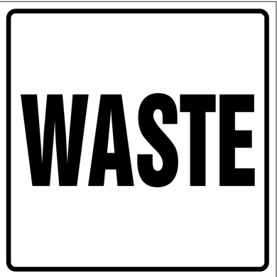 Waste safety sign (CAT53) | Safety Sign Online