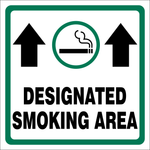 Smoking area safety sign (DES04)