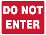 Do not enter safety sign (DNE01)
