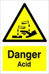 Danger : Acid safety sign (DAN106)