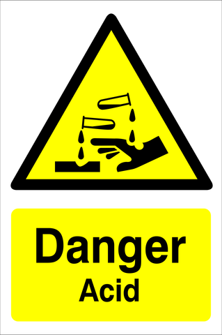 Danger : Acid safety sign (DAN106)