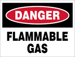 Danger : Flammable Gas safety sign (DAN108)