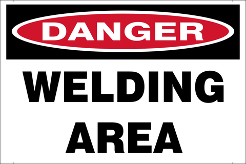 Danger : Welding area safety sign (DAN103)