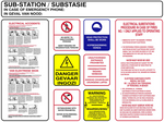 Sub-Station Electrical Accidents safety sign (ES44)