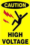 Caution : High Voltage safety sign (HW153)