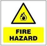 Fire Hazard safety sign (HW72)