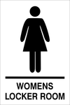 Womens Locker Room safety sign (LR02)