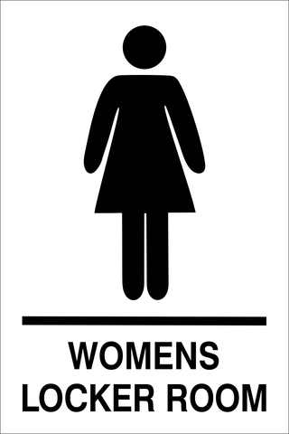 Womens Locker Room safety sign (LR02)