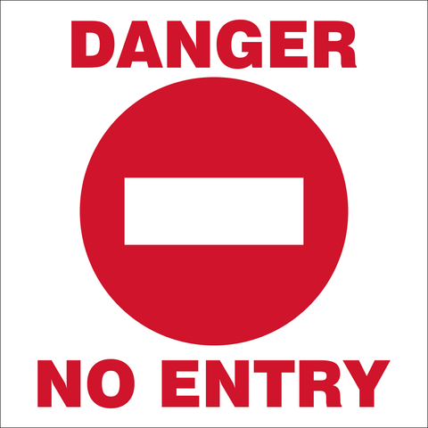 Danger : No Entry safety sign (NE03) | Safety Sign Online