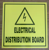 Electrical Distribution Board safety sign (EDB01 A)