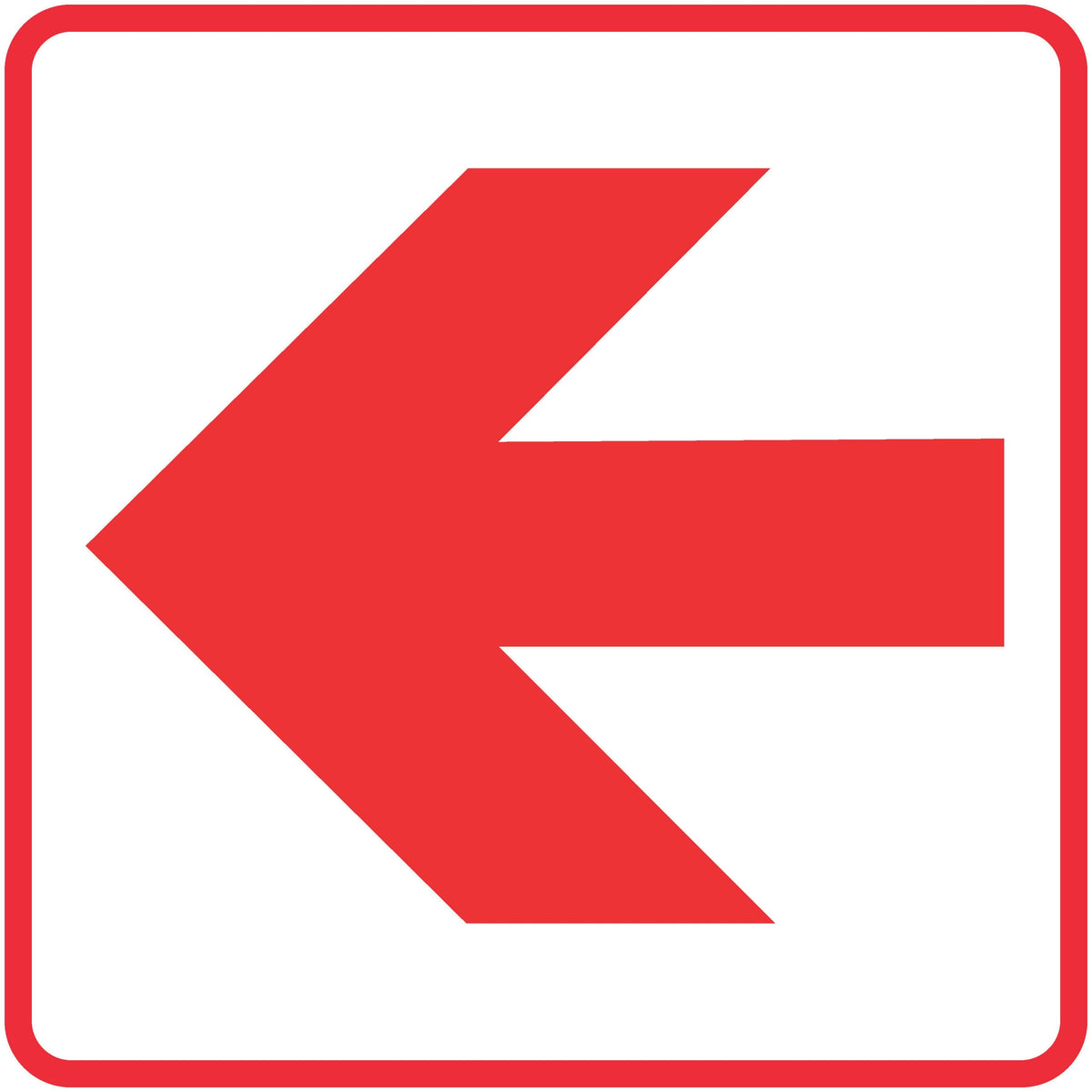 Red Arrow - Location of Fire Fighting equipment SABS safety sign (FB1)