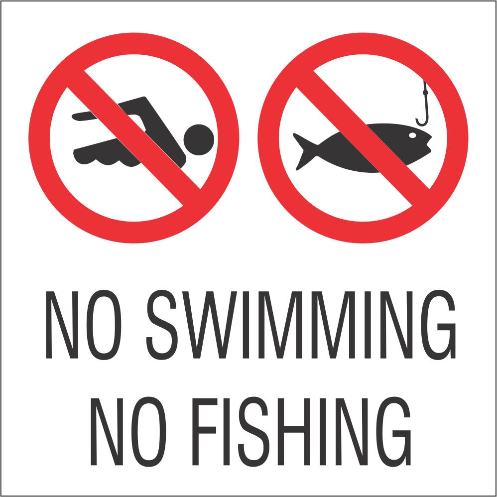 Premium Vector  Prohibited sign fishing hunting swimming