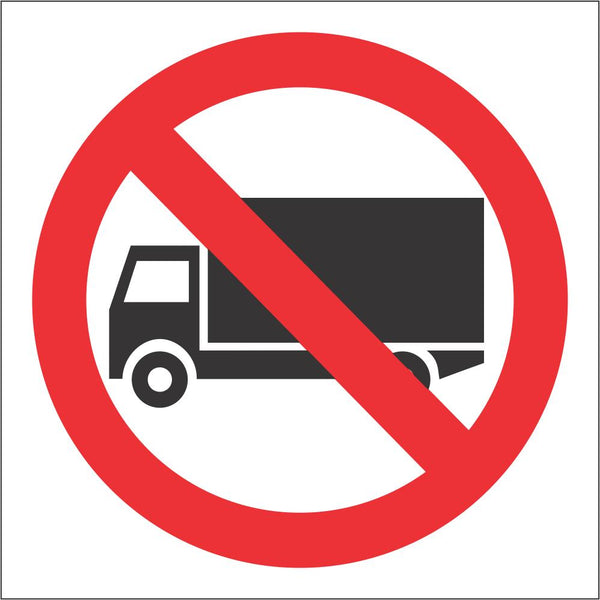 No Trucks safety sign (P15) | Safety Sign Online