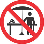 No Hawkers road sign (R241)