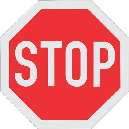 Stop Sign Retro reflective road sign (R1)