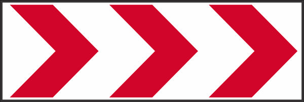 Sharp Curve Chevron right or left road sign (W407 or W408)