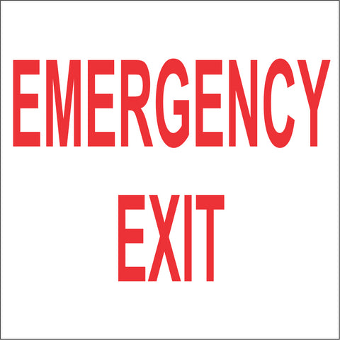 Emergency Exit safety sign (M142) | Safety Sign Online