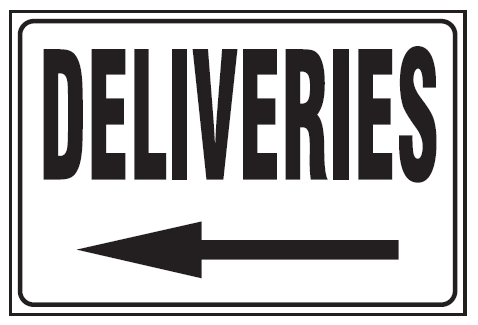 Deliveries safety sign (B1) | Safety Sign Online