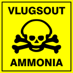 Warning : Ammonia safety sign  (HW22)