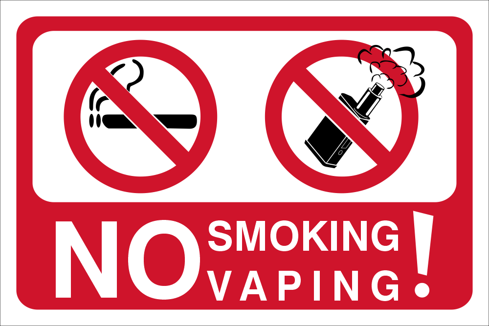 No Smoking or vaping safety sign (NSV01) | Safety Sign Online